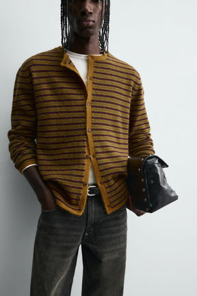 STRIPED JACQUARD CARDIGAN - Image 5