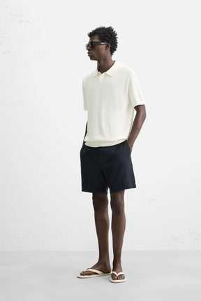 RIB KNIT POLO SHIRT - Image 4