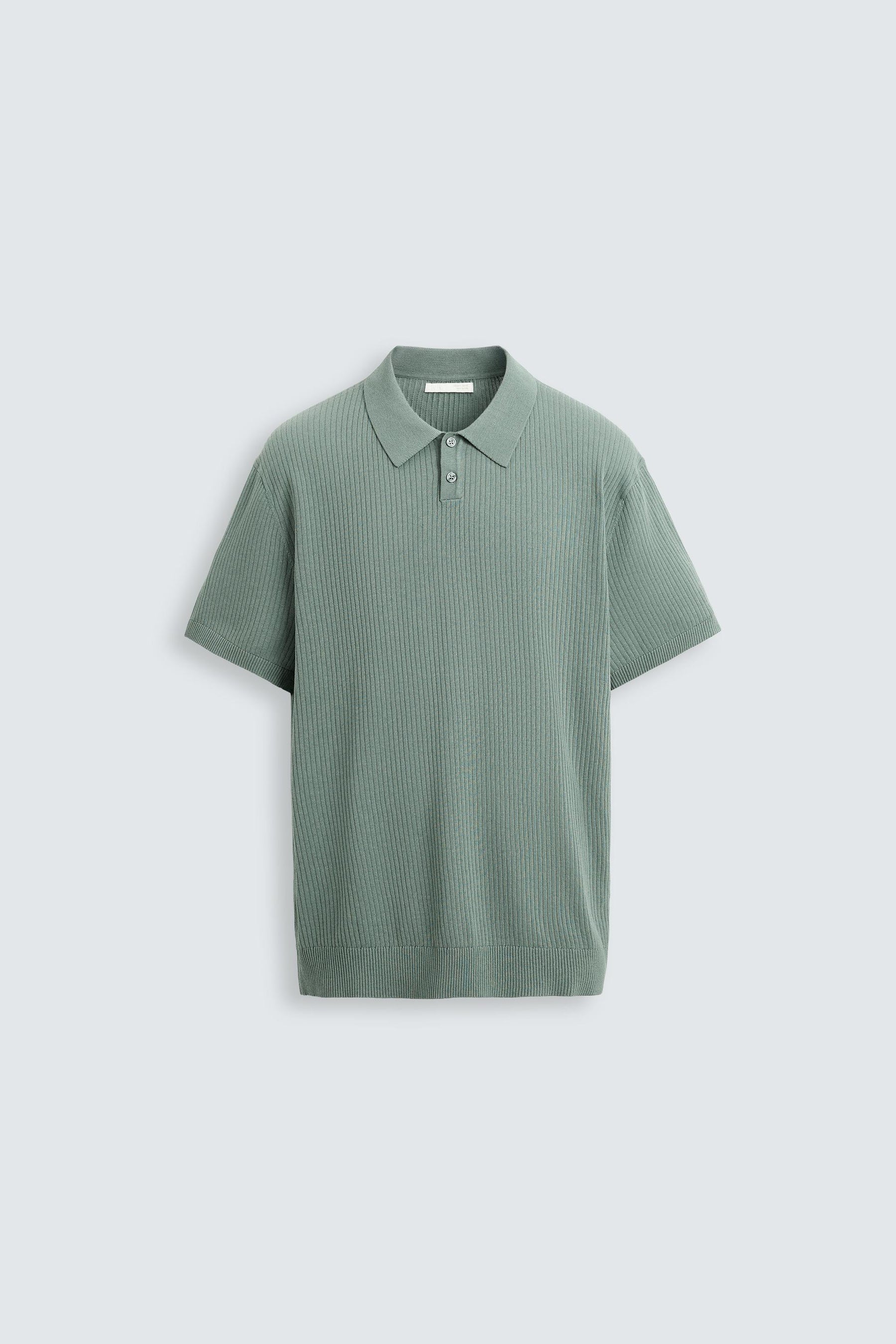 RIB KNIT POLO SHIRT - Image 7
