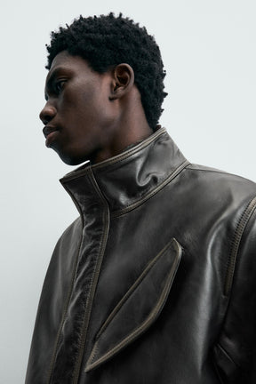 LIMITED EDITION LEATHER JACKET WITH POCKETS - Image 6