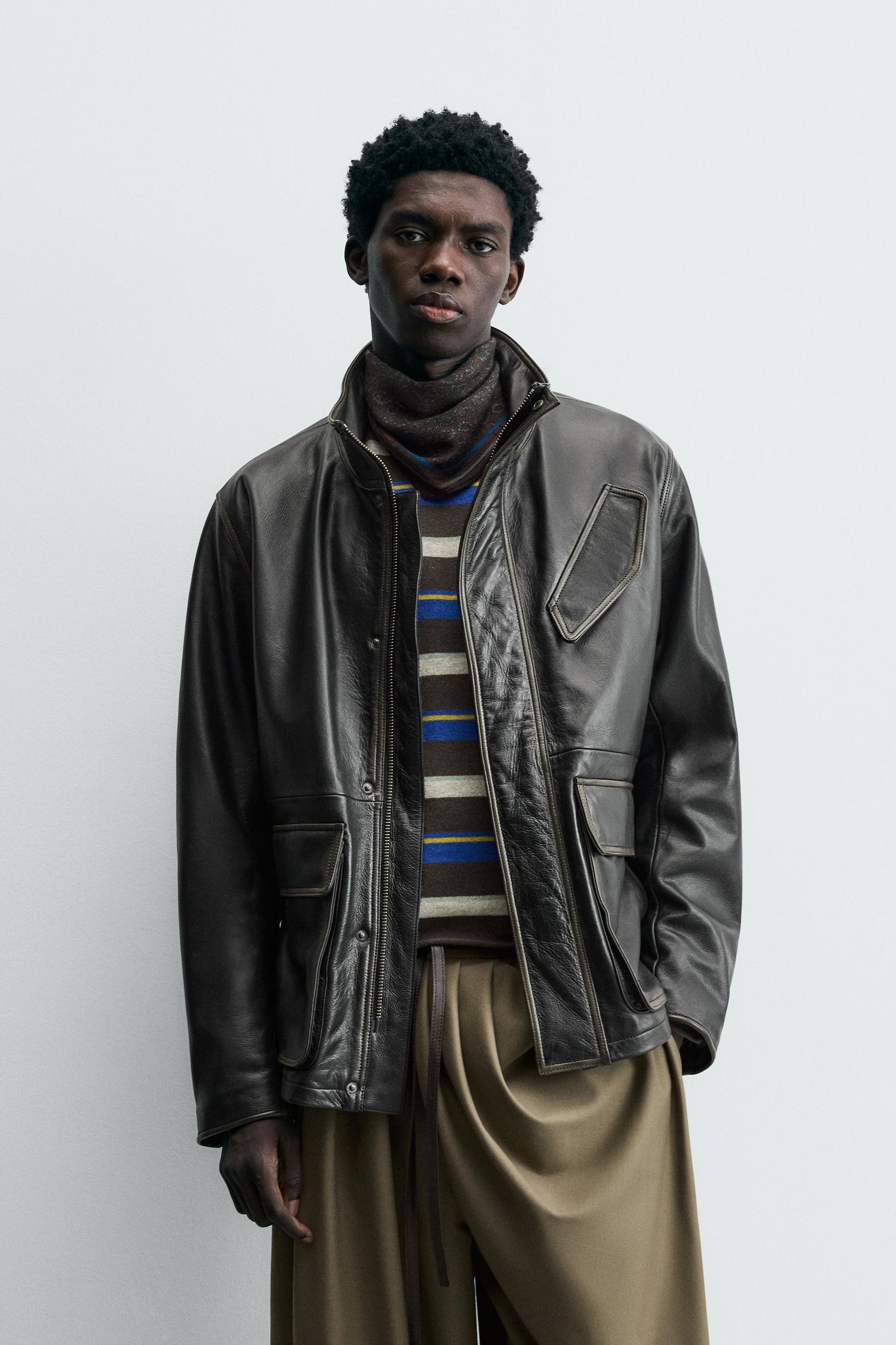 Pocket Leather Jacket