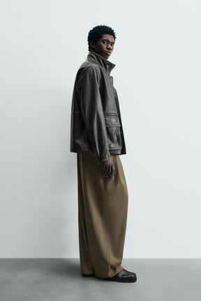 Pocket Leather Jacket