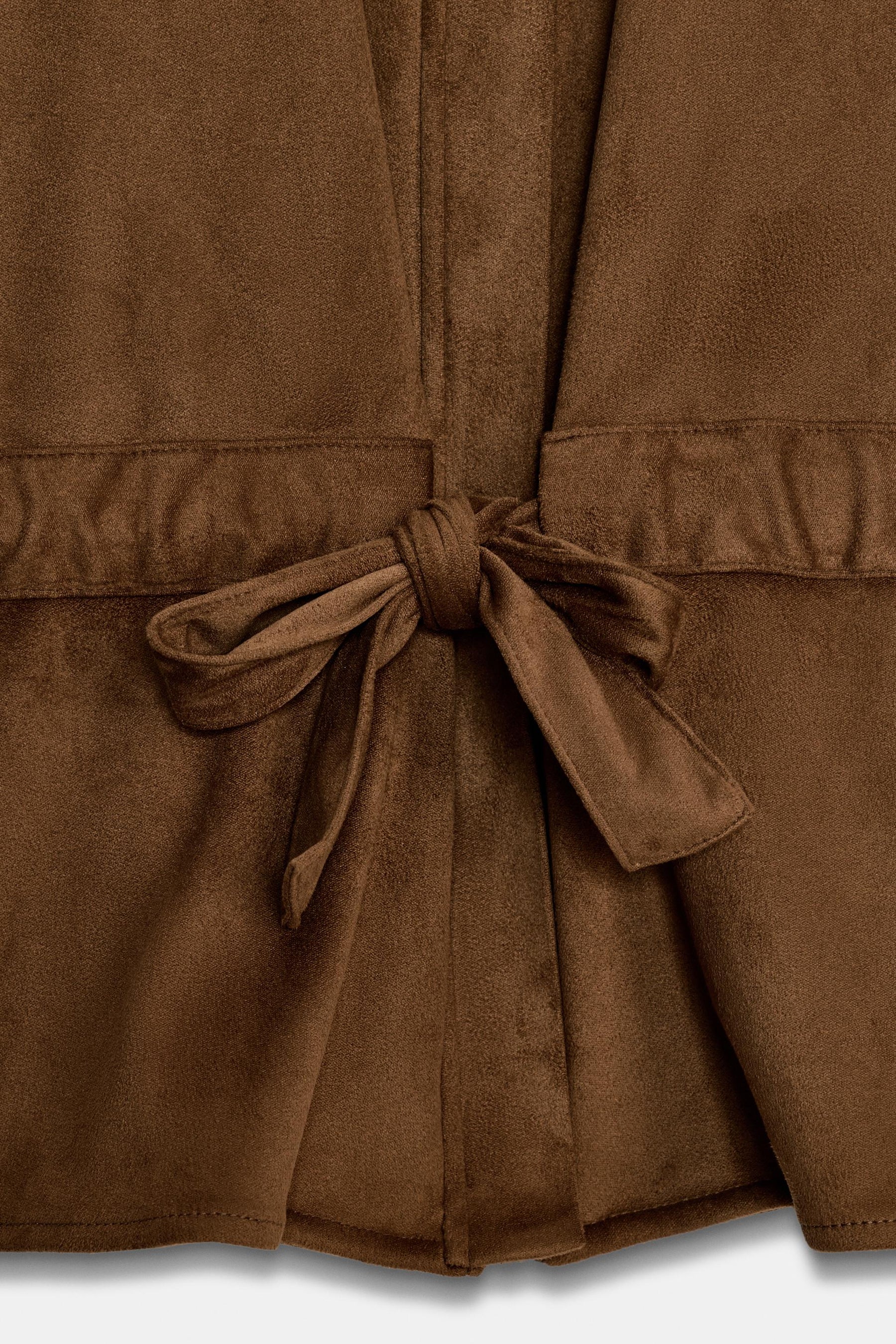 Safarihemd aus Wildlederimitat