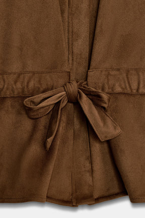 Safarihemd aus Wildlederimitat