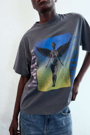 T-Shirt mit Used-Look