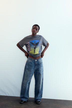 T-Shirt mit Used-Look