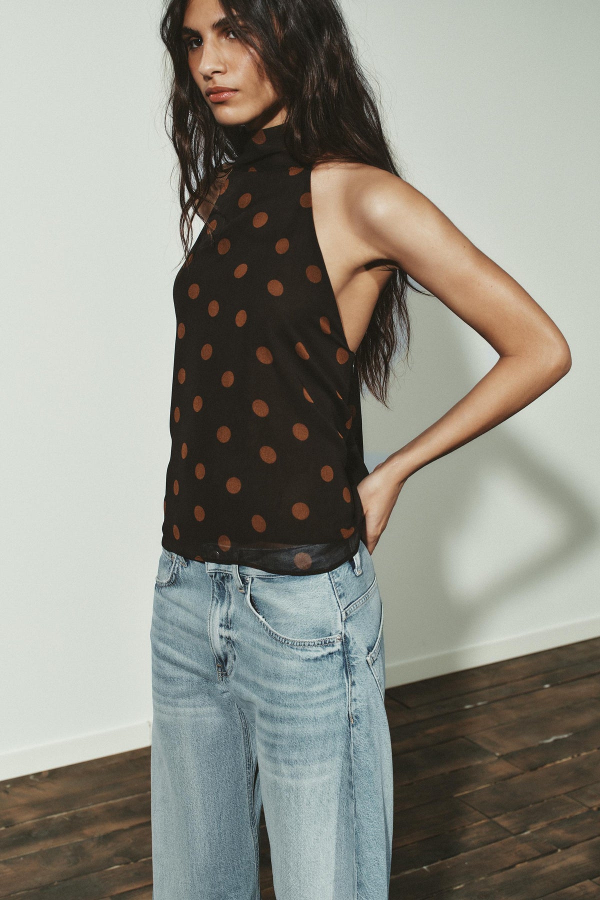 Polka Dot Neckholder-Top