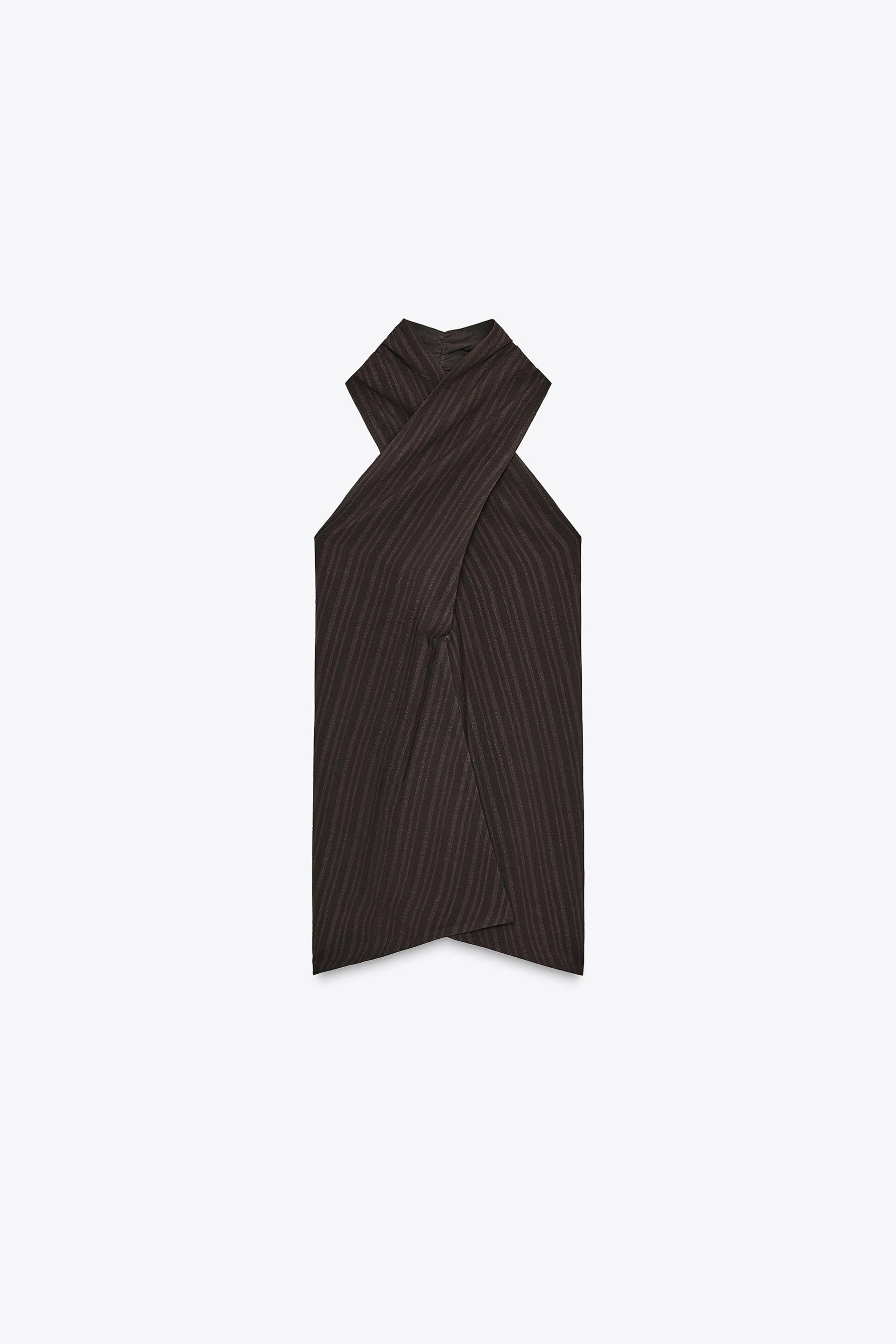 Gestreiftes Neckholder-Top