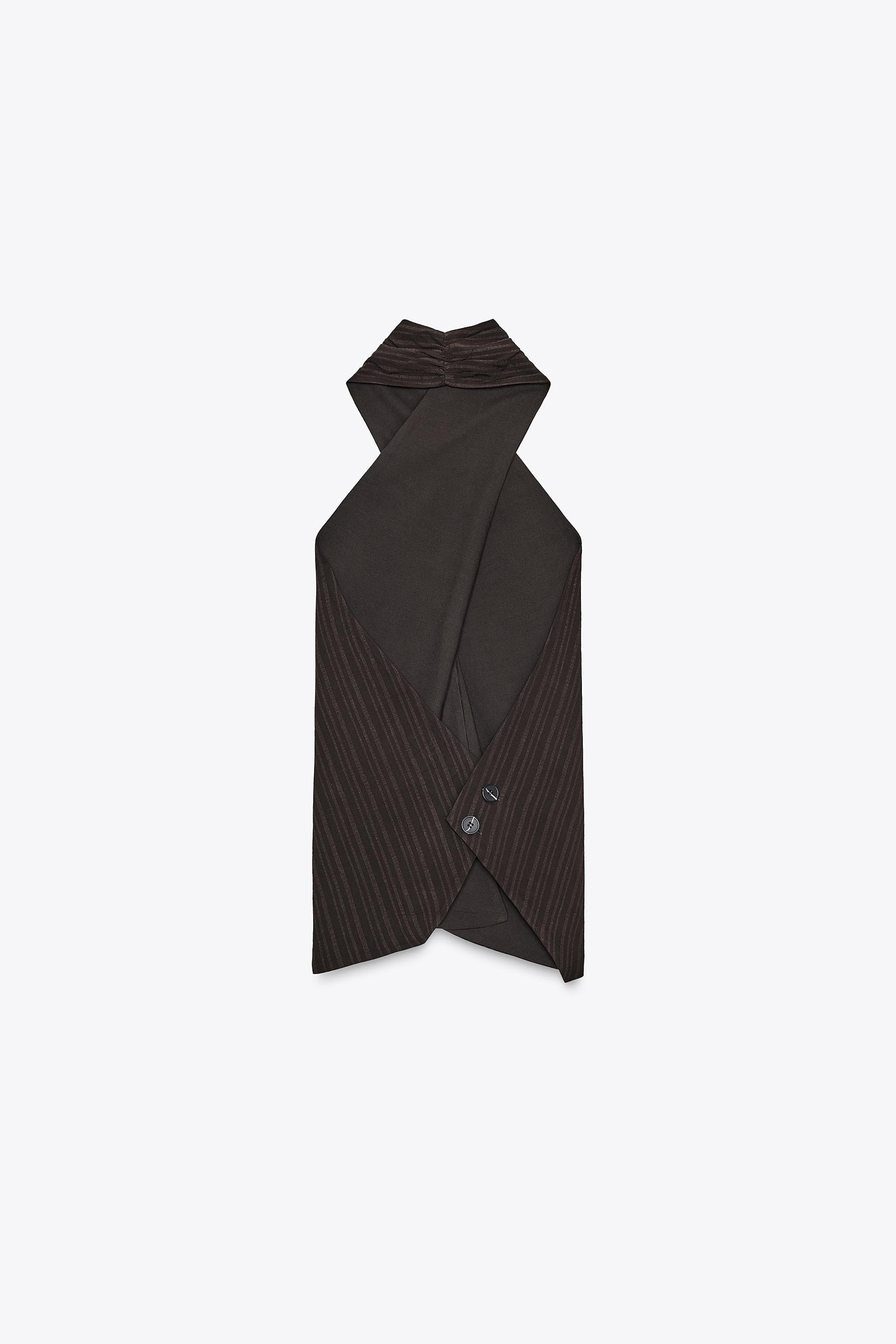 Gestreiftes Neckholder-Top