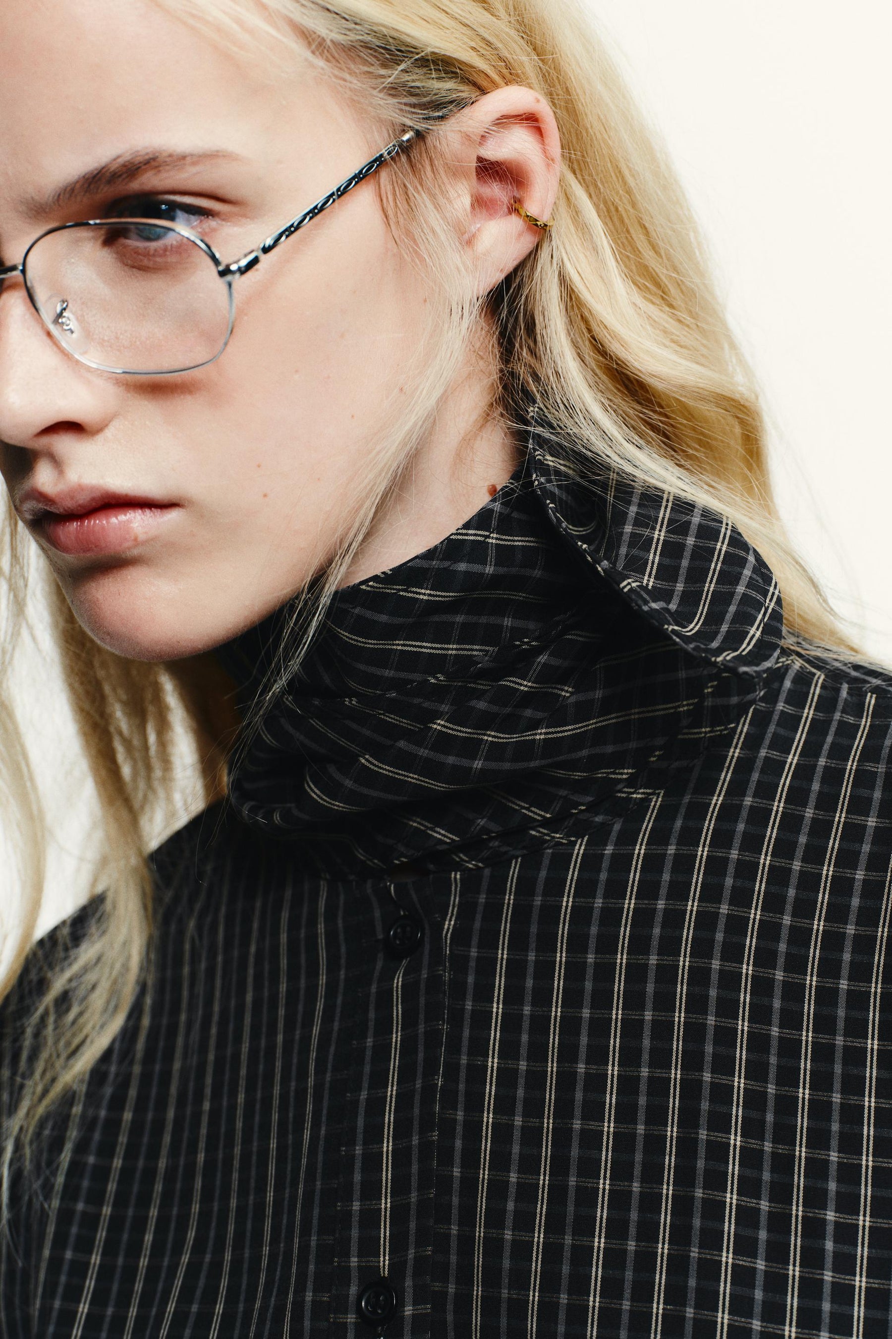 Baumwollhemd mit Karomuster