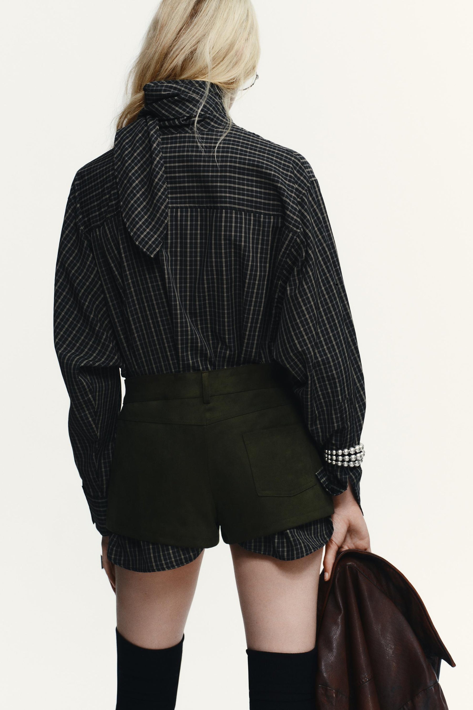 Baumwollhemd mit Karomuster