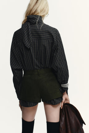 Baumwollhemd mit Karomuster