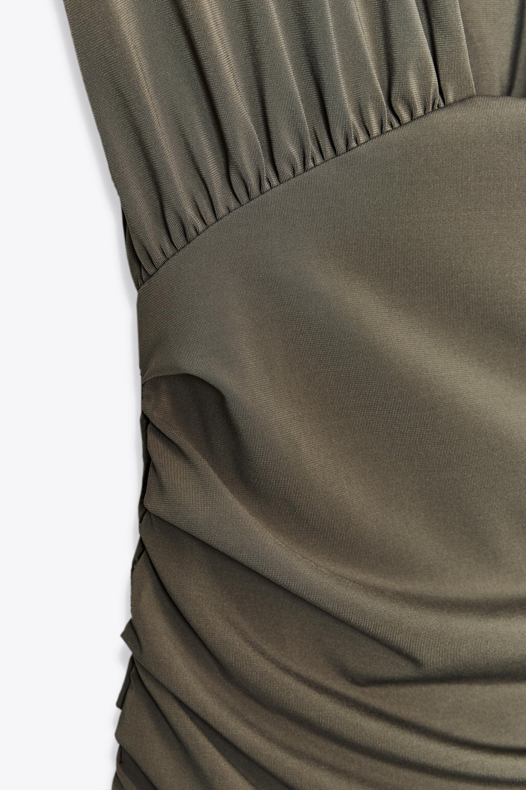 SHORT DRESS WITH SHOULDER PADS - Image 6