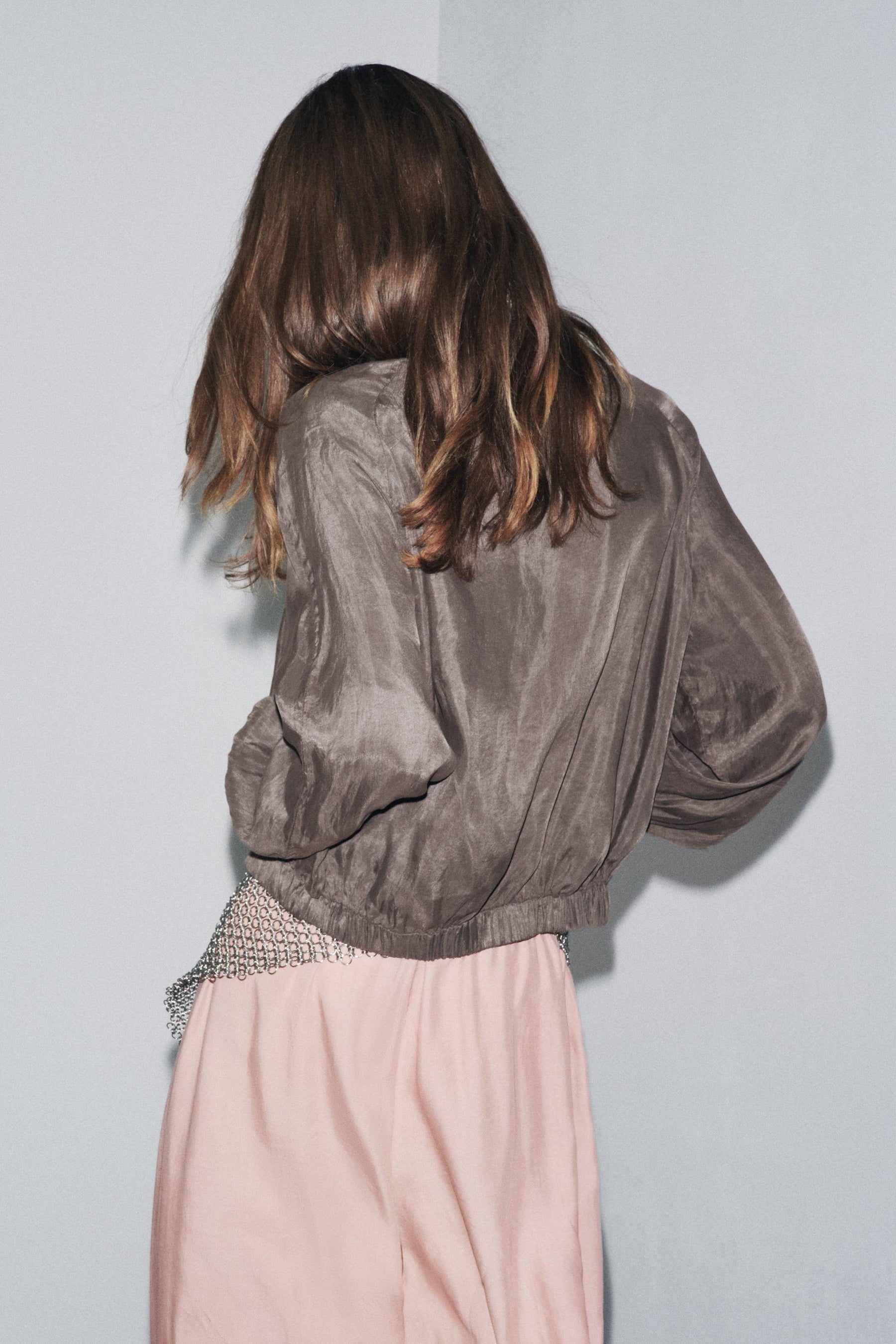 ZW COLLECTION FLOWY BOMBER JACKET - Image 3