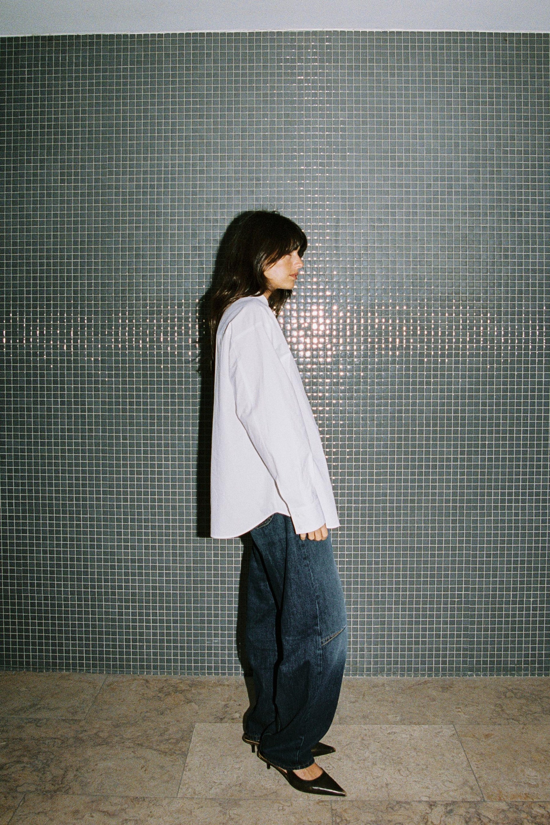 Popelinehemd mit Tasche