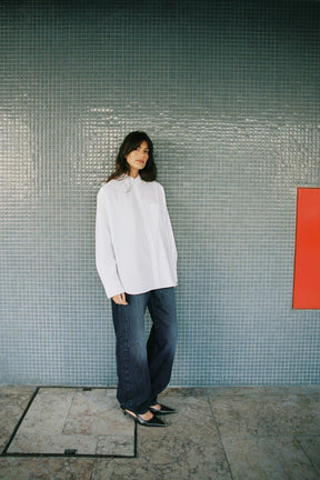 Popelinehemd mit Tasche