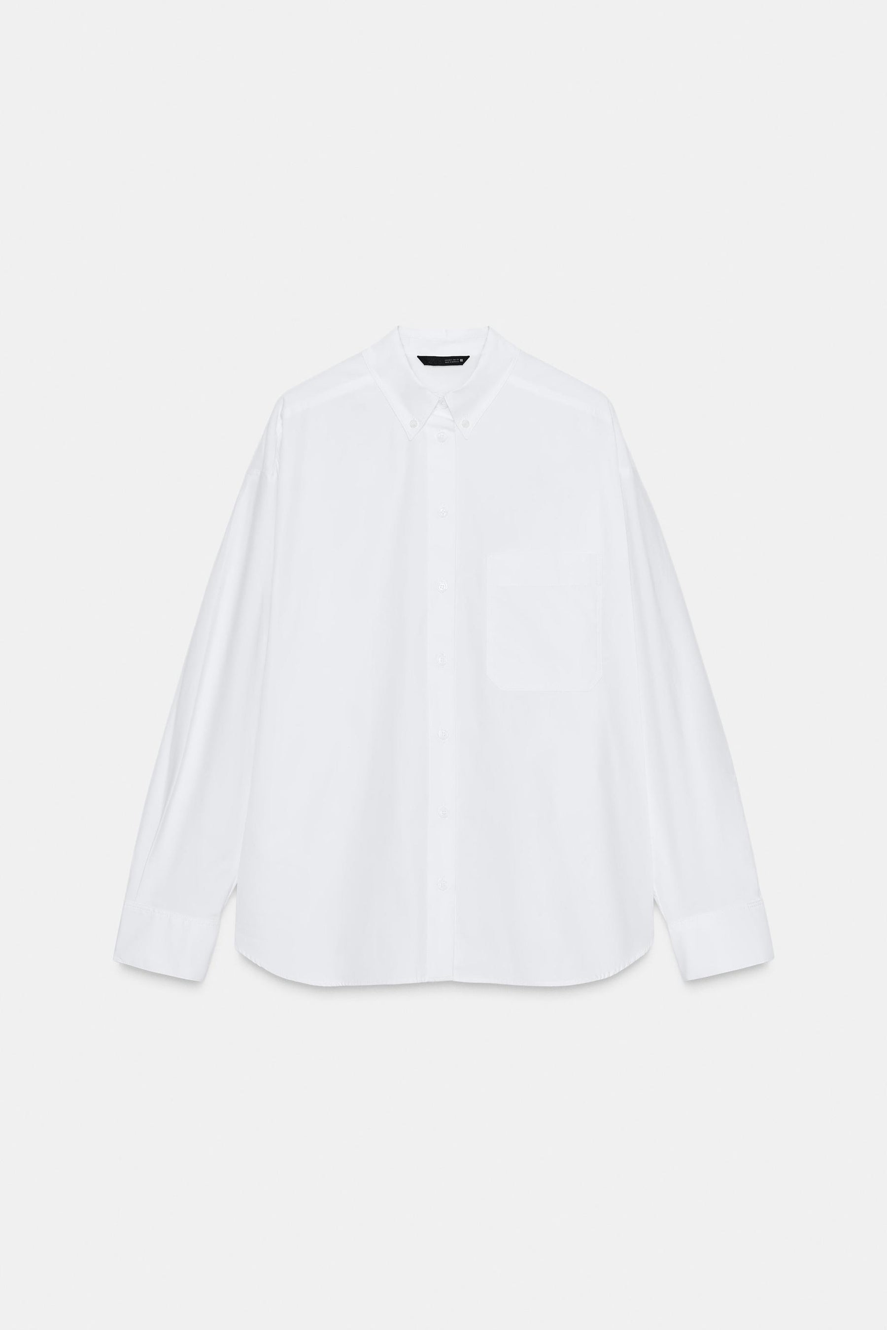 Popelinehemd mit Tasche