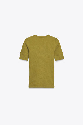 Rippstrick-Kurzarmhemd