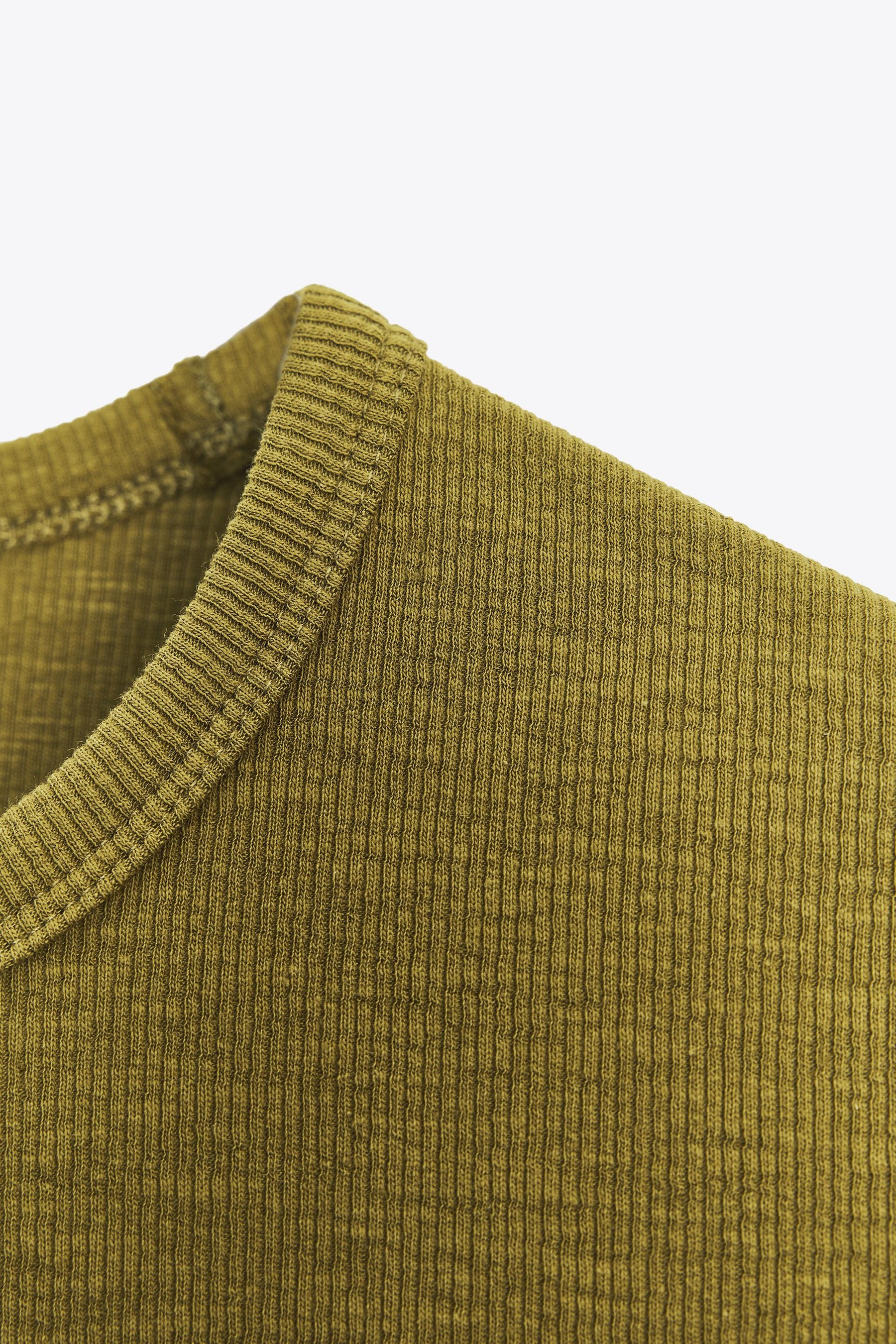 Rippstrick-Kurzarmhemd