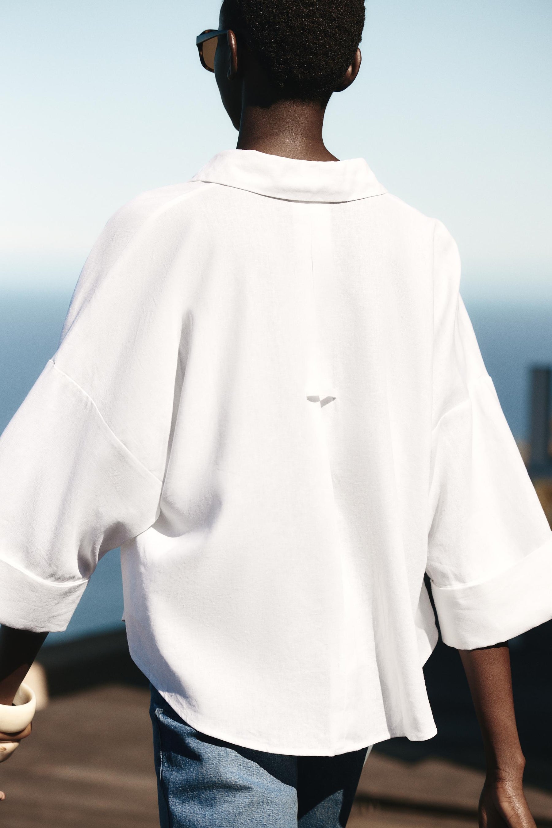 Hemd aus Leinenmischgewebe