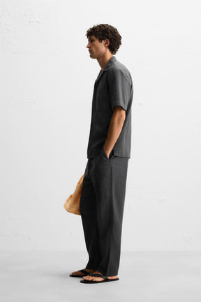 COTTON/LINEN TROUSERS - Image 4