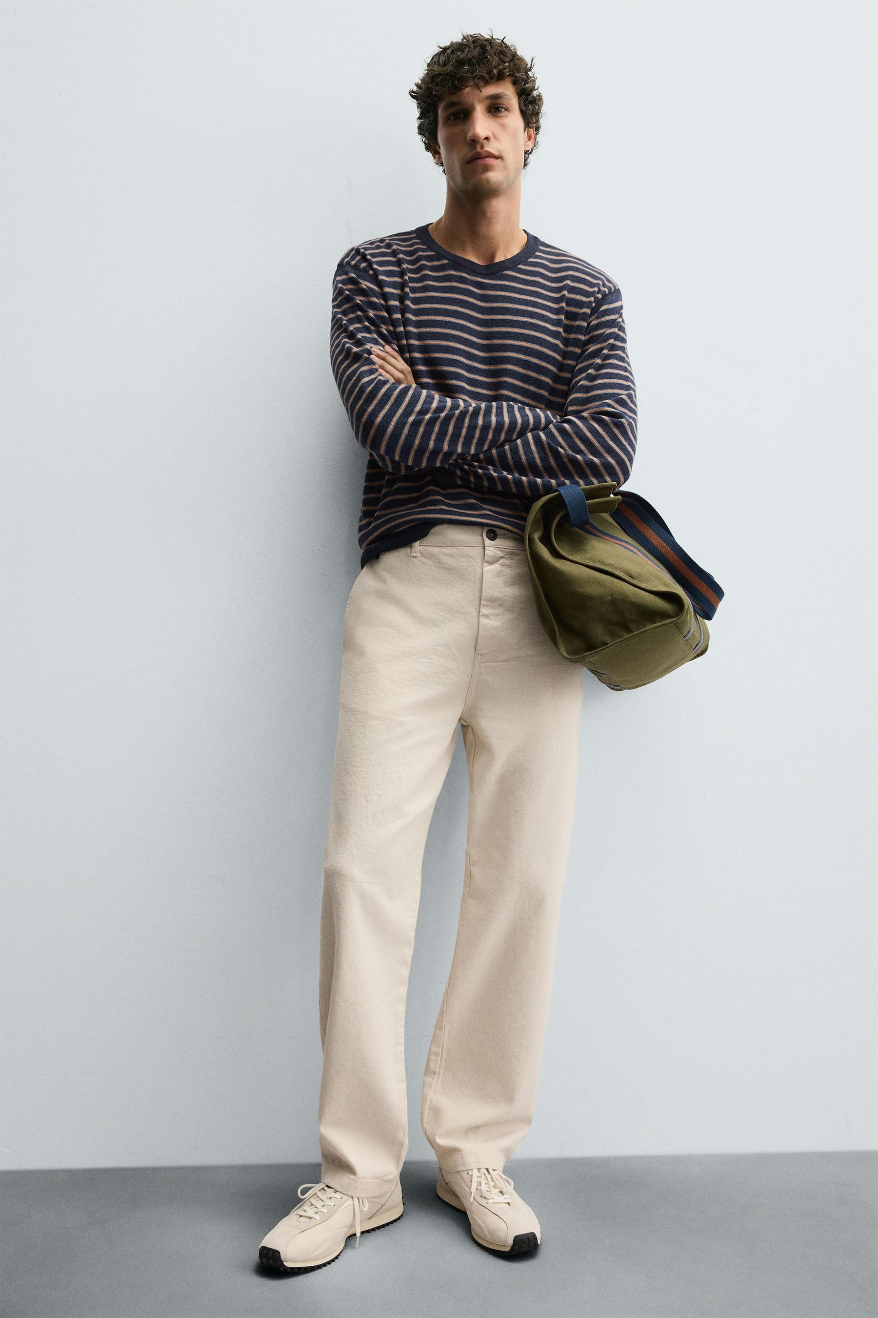 STRAIGHT-LEG CHINO TROUSERS - Image 4