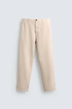 STRAIGHT-LEG CHINO TROUSERS - Image 5