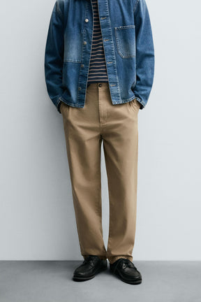 STRAIGHT-LEG CHINO TROUSERS - Image 2
