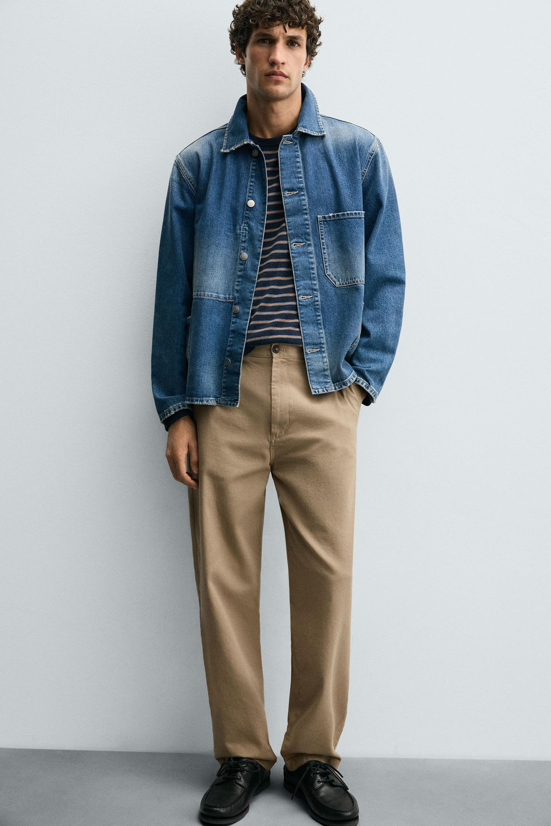 STRAIGHT-LEG CHINO TROUSERS - Image 6