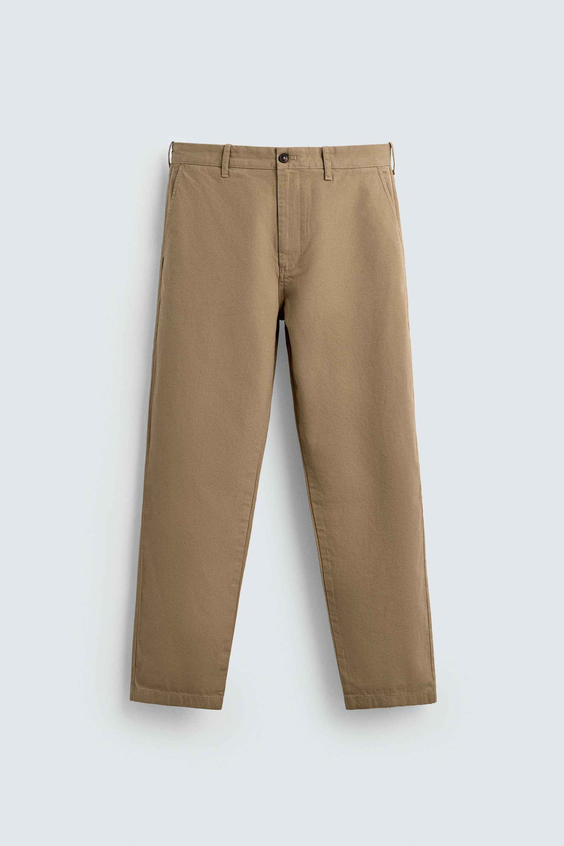 STRAIGHT-LEG CHINO TROUSERS - Image 7