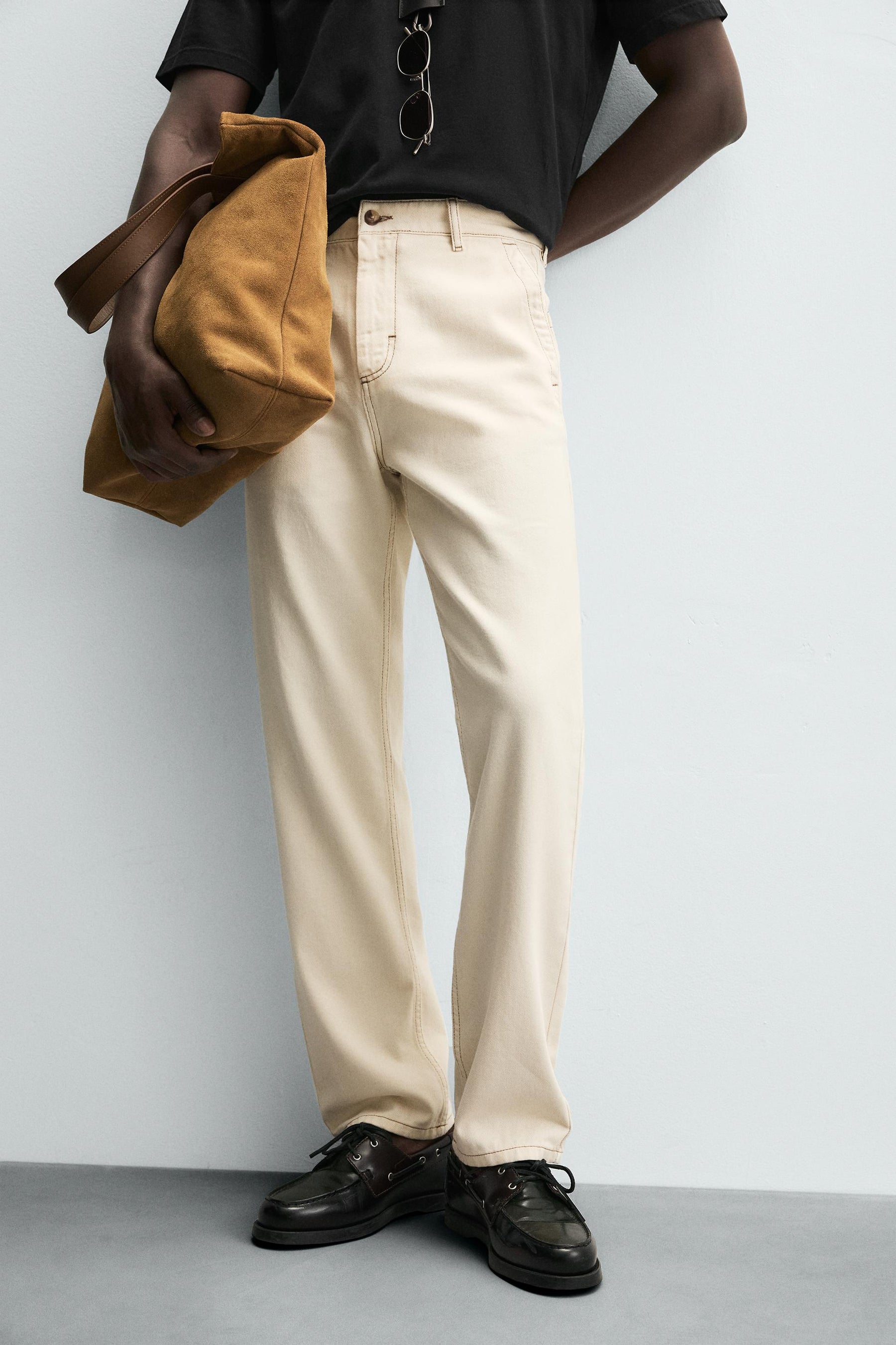 CONTRAST STITCHING TROUSERS - Image 4