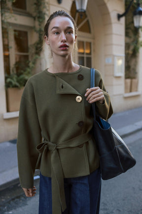 Cardigan mit Gürtel