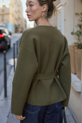 Cardigan mit Gürtel