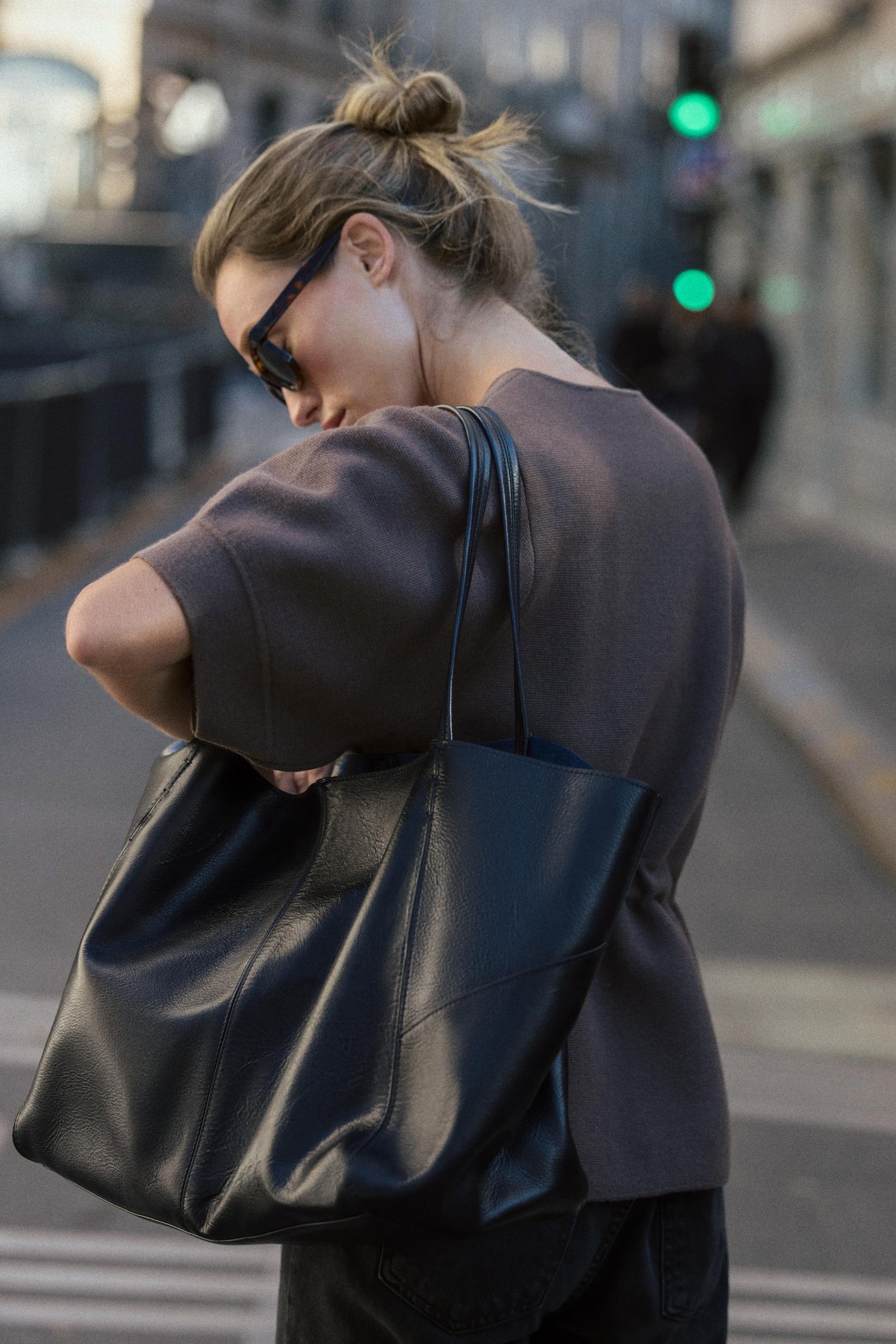 Strickpullover mit Ballon