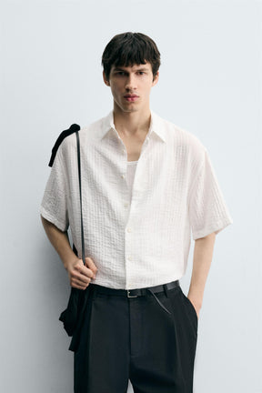 FLOWING TEXTURED SHIRT - Image 2