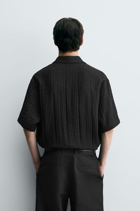 FLOWING TEXTURED SHIRT - Image 3