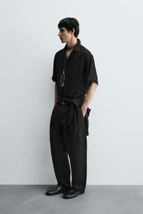 FLOWING TEXTURED SHIRT - Image 4