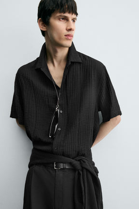 FLOWING TEXTURED SHIRT - Image 5