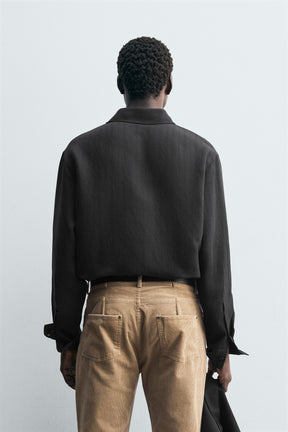 STRIPED FLOWING SHIRT - Image 3