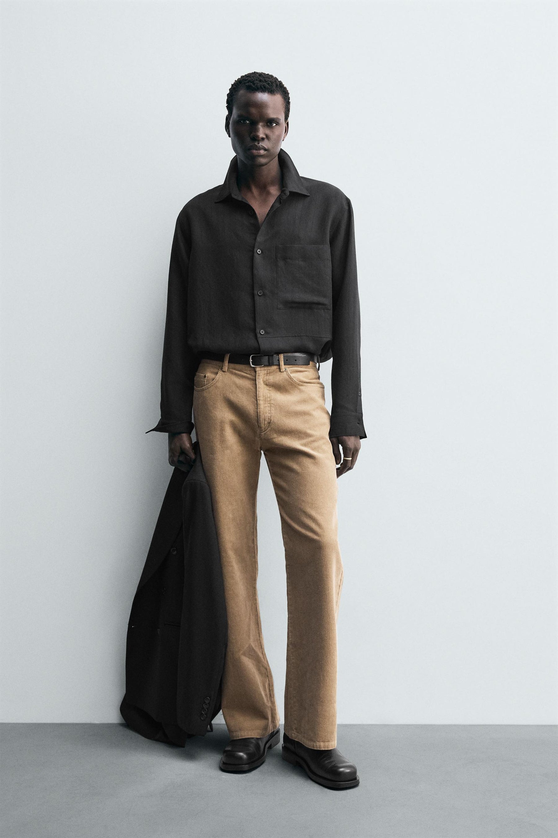 STRIPED FLOWING SHIRT - Image 1