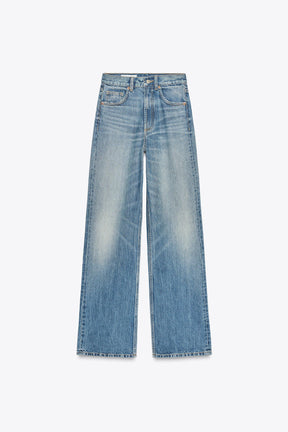 Weit geschnittene High-Waist-Jeans