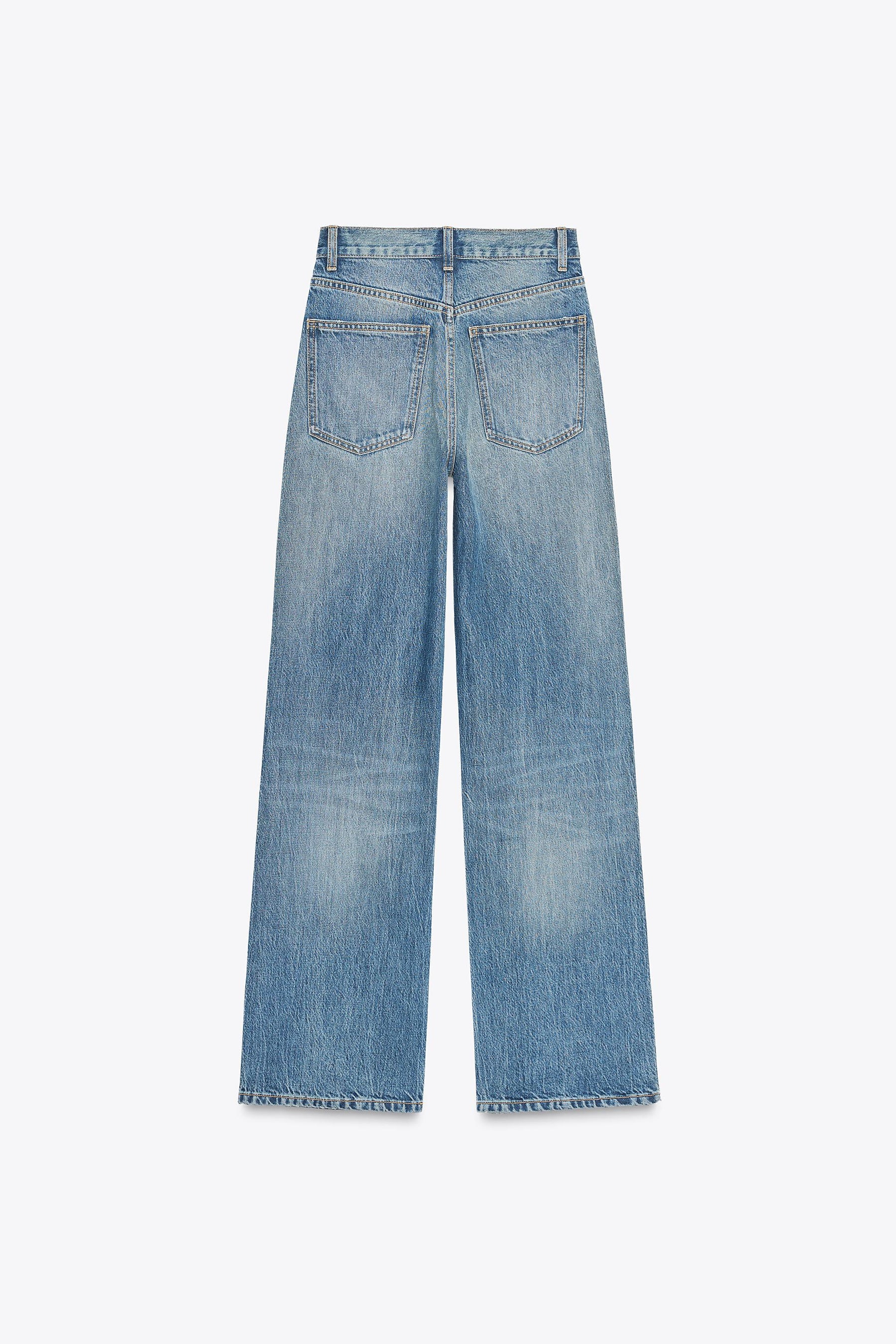 Weit geschnittene High-Waist-Jeans