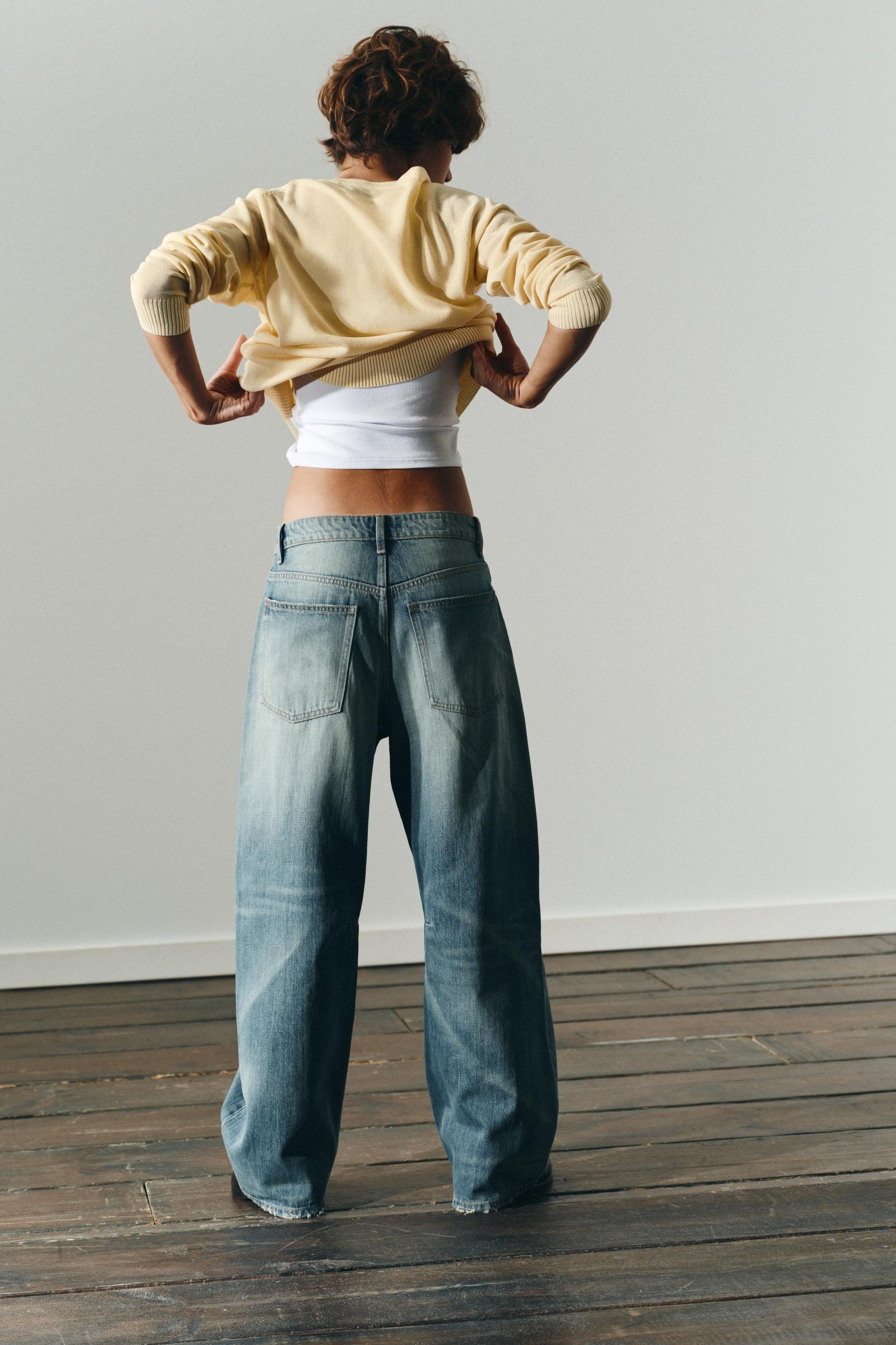 Baggy Jeans mit mittelhohem Bund