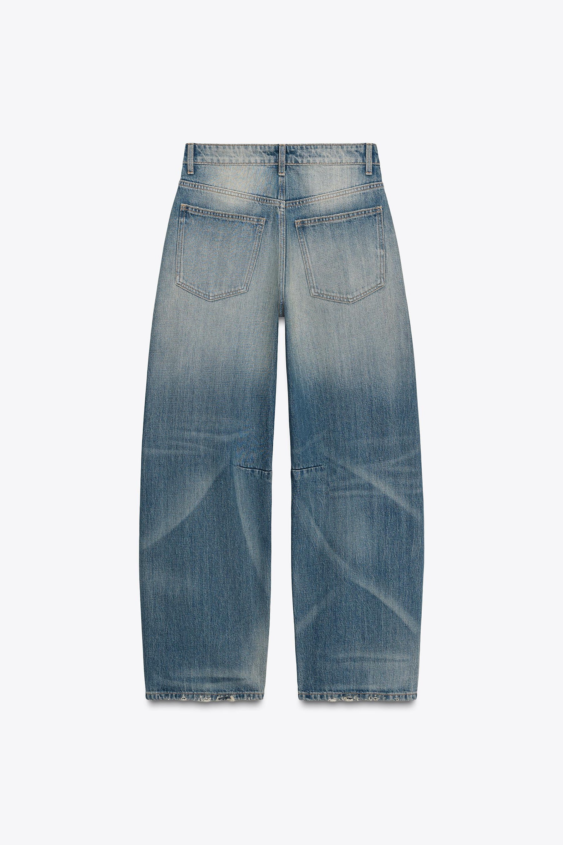 Baggy Jeans mit mittelhohem Bund