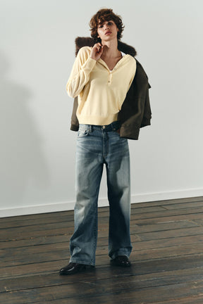 Baggy Jeans mit mittelhohem Bund