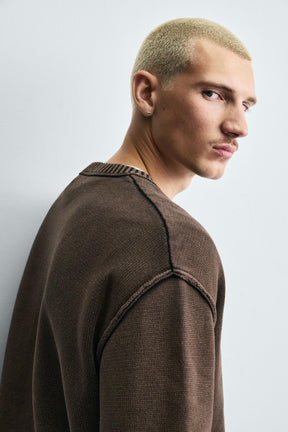 WASHED PRINT SWEATER - Image 5