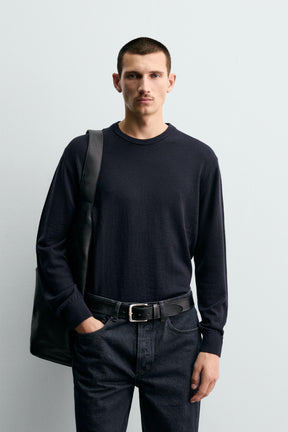 REGULAR FIT WOOL JUMPER - Image 2