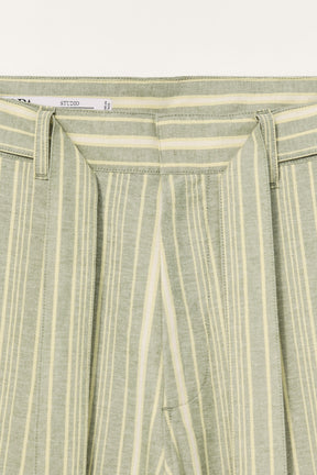 LIMITED EDITION STRIPED WIDE-LEG TROUSERS - Image 6