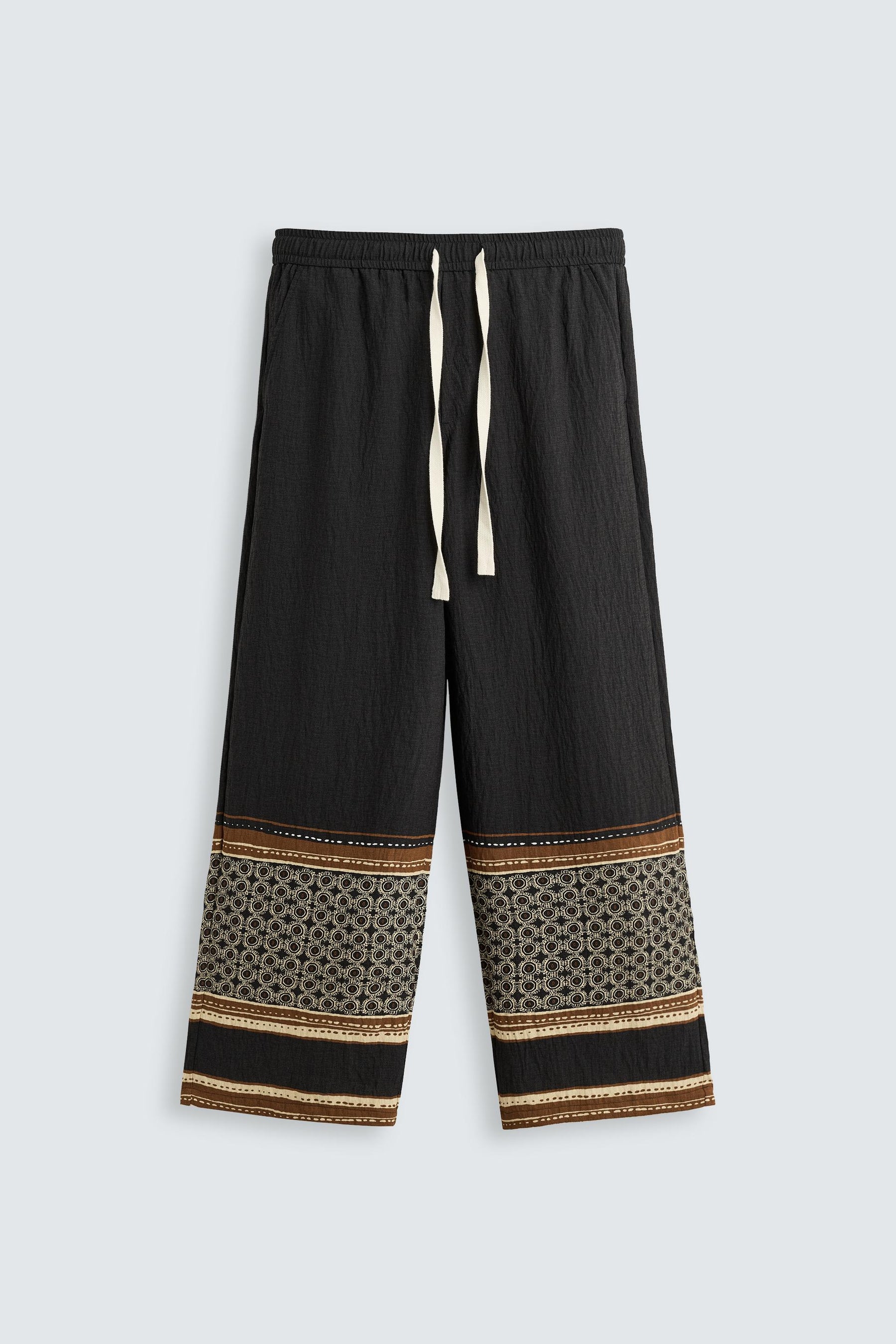 RELAXED FIT COLOUR BLOCK TROUSERS - Image 7