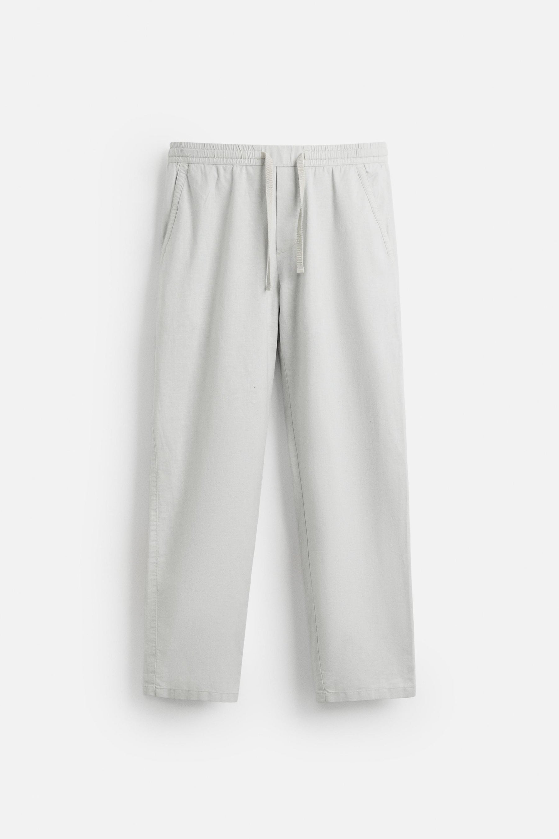COTTON-LINEN RELAXED FIT TROUSERS - Image 5